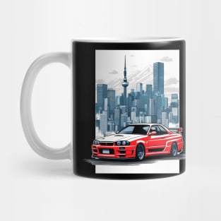 Nissan Skyline R34 GTR Gift Idea Mug